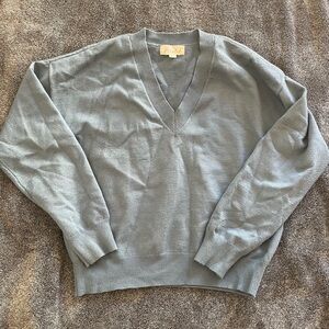 Marled Women’s Teal Blue V-Neck Sweater